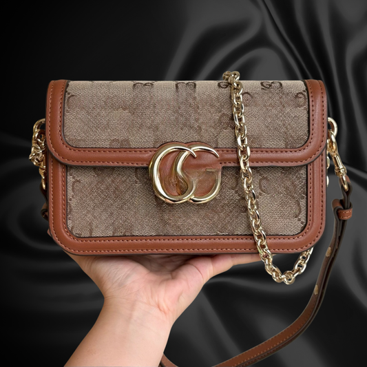 G-1000 BROWN MINI SHOULDER BAG